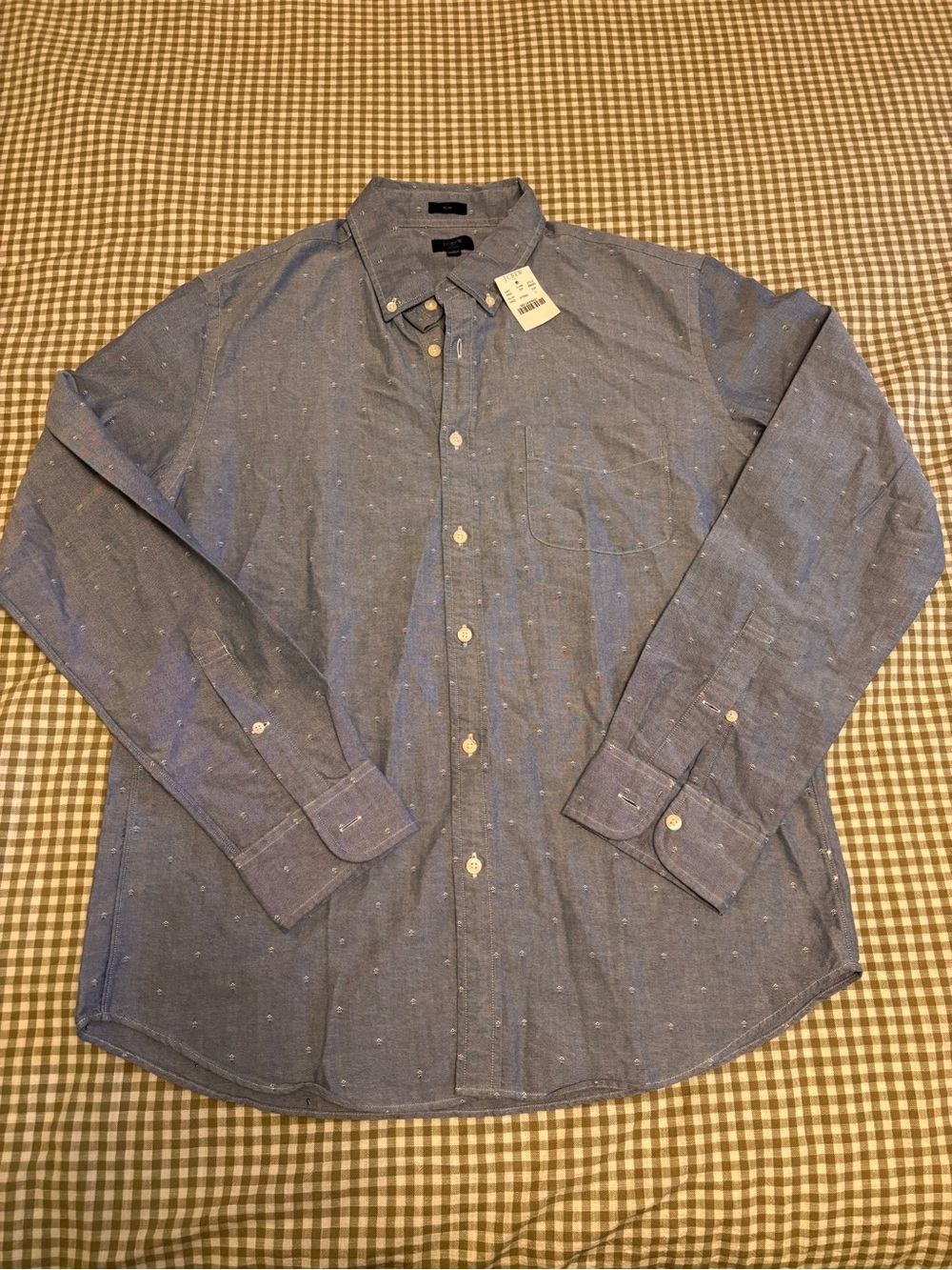 J. Crew NWT Blue Oxford Slim Button Down Shirt